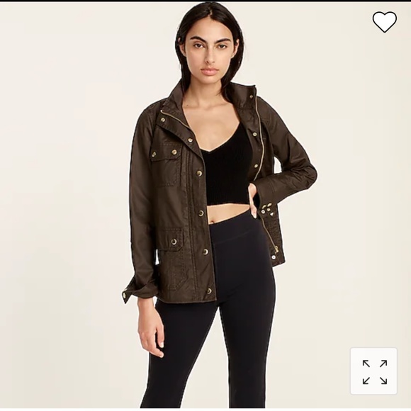 J.Crew downtown field jacket army hunter green size xs - Picture 7 of 12